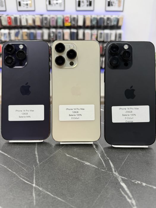 iPhone 14 Pro Max - 128Gb Si 256Gb - Ca NOI - Garantie!