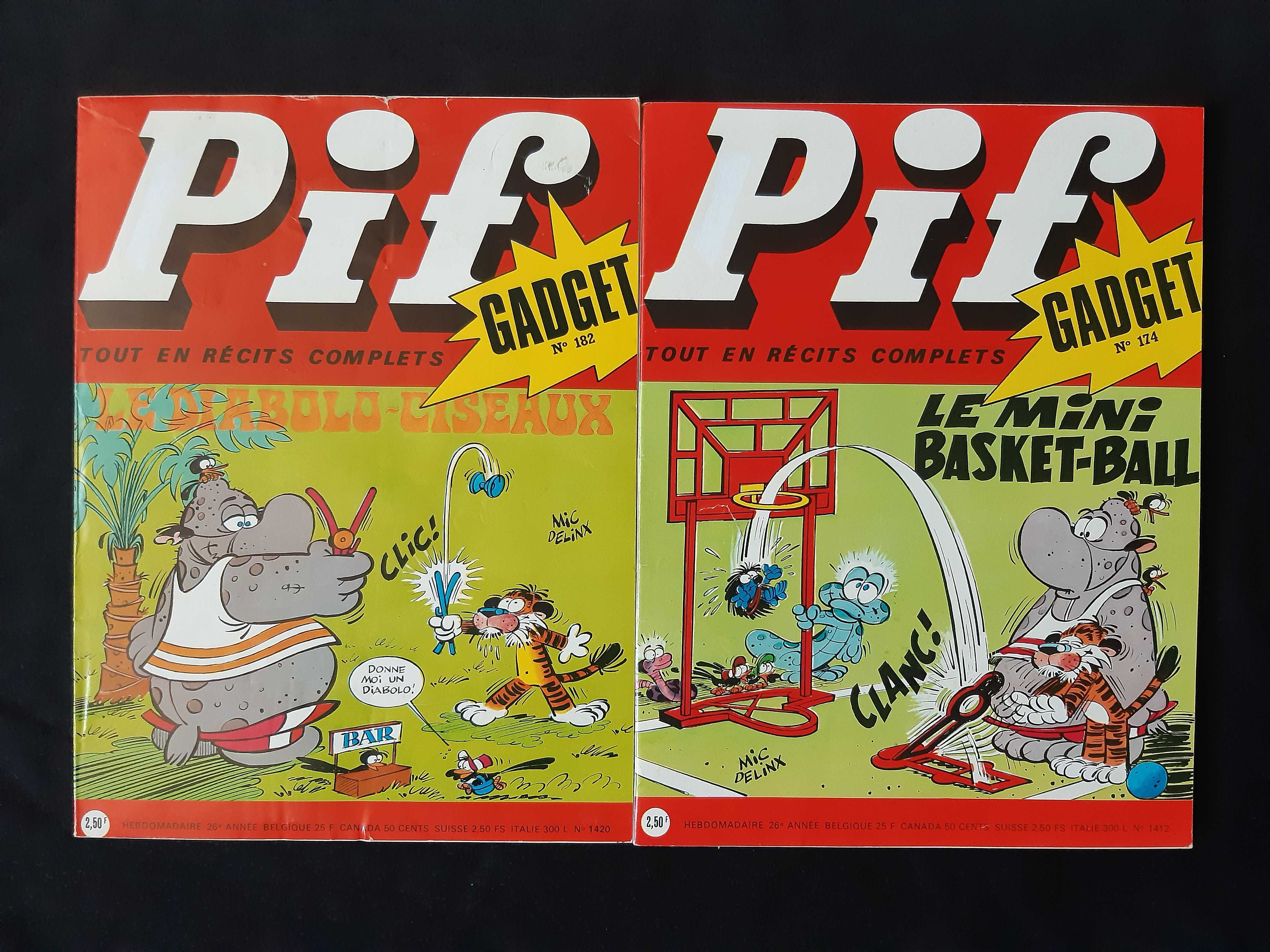 Лот Стари Френски Списания Pif Gadjet