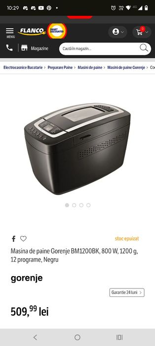 Masina paine Gorenje  BM1200 BK