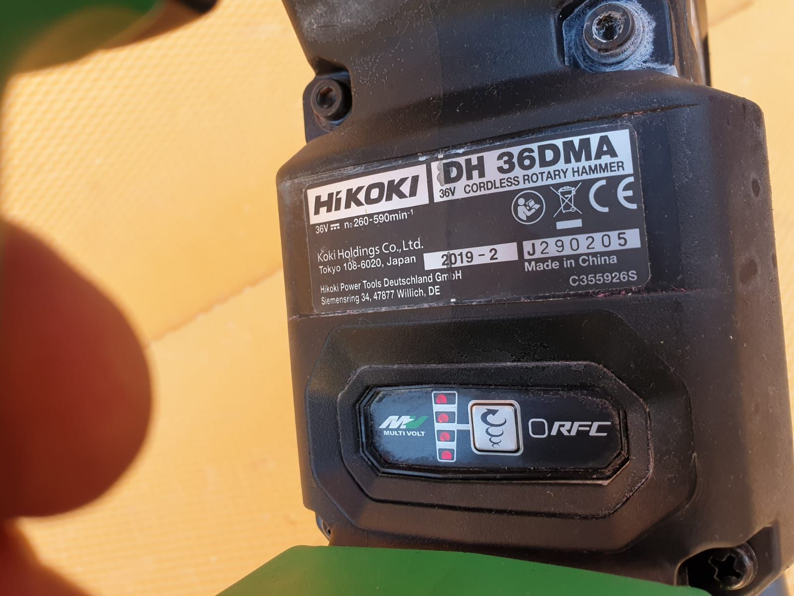 Ciocan rotopercutor SDS-MAX HIKOKI - HITACHI DH 36 DMA