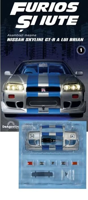 Revista  Macheta Skyline GT-R R34 1:8 - Nr.1