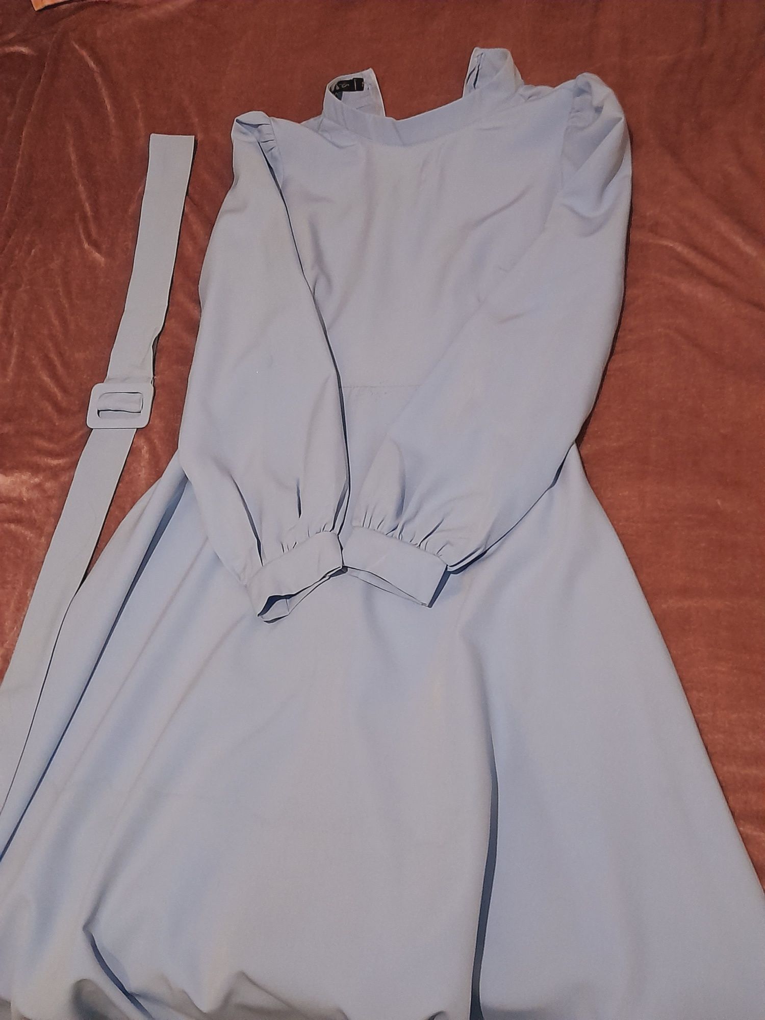 Голубое платье тдк