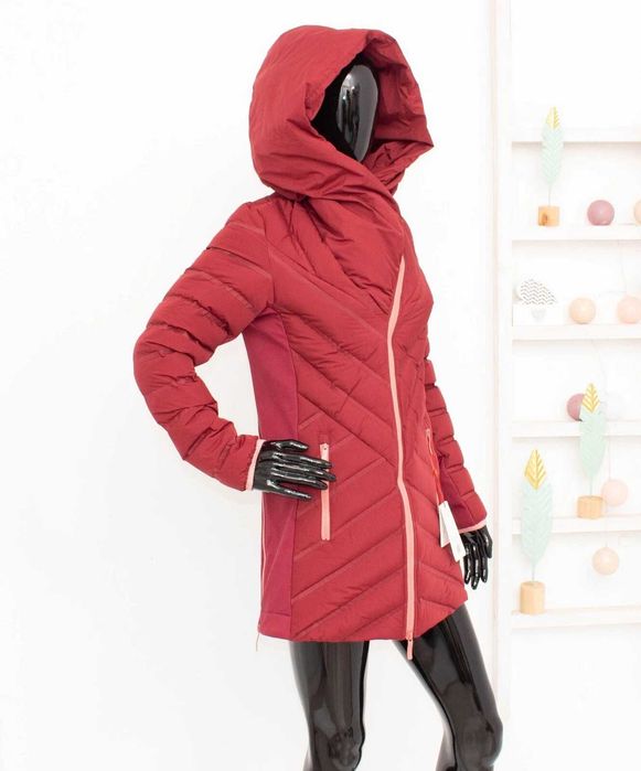 Kari Traa VOSS CASUAL JACKET дамско яке парка пухено хибрид червено XS