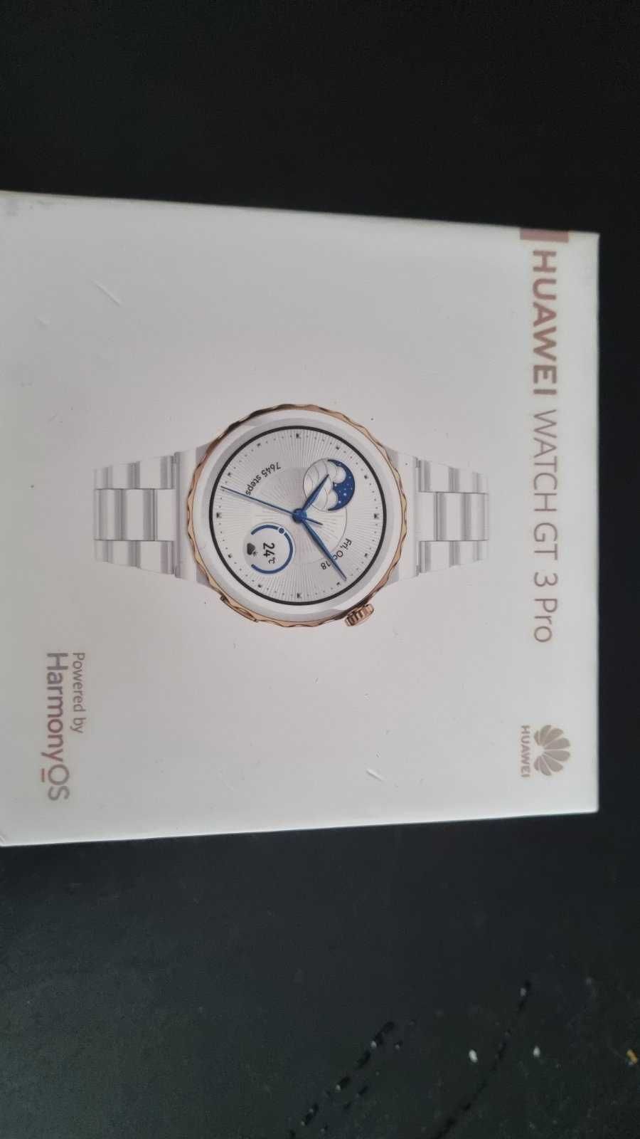 Смарт часовник Huawei Watch GT3 PRO, 43 mm, Ceramic Strap, White