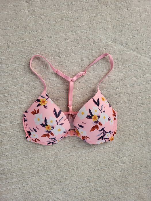Sutien, Victoria s Secret, colectia PINK, cupa 75 B, model floral