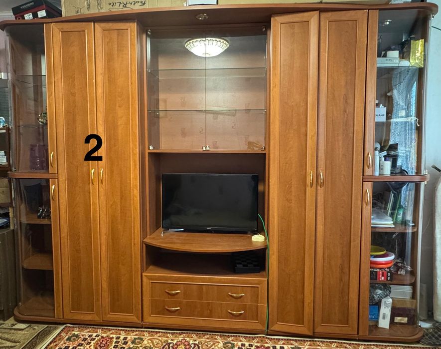 Шкаф, диван, кресла, стенка