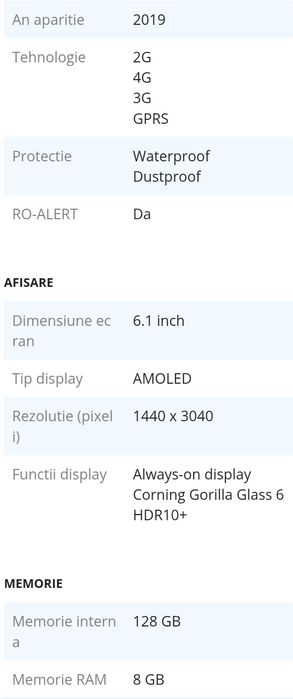 Telefon SAMSUNG S10 128 MEM