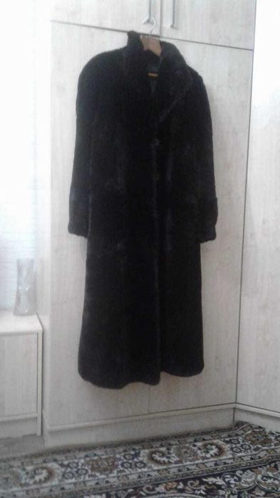 Цигейковая шуба, размер 54-56. Трапеция мутон