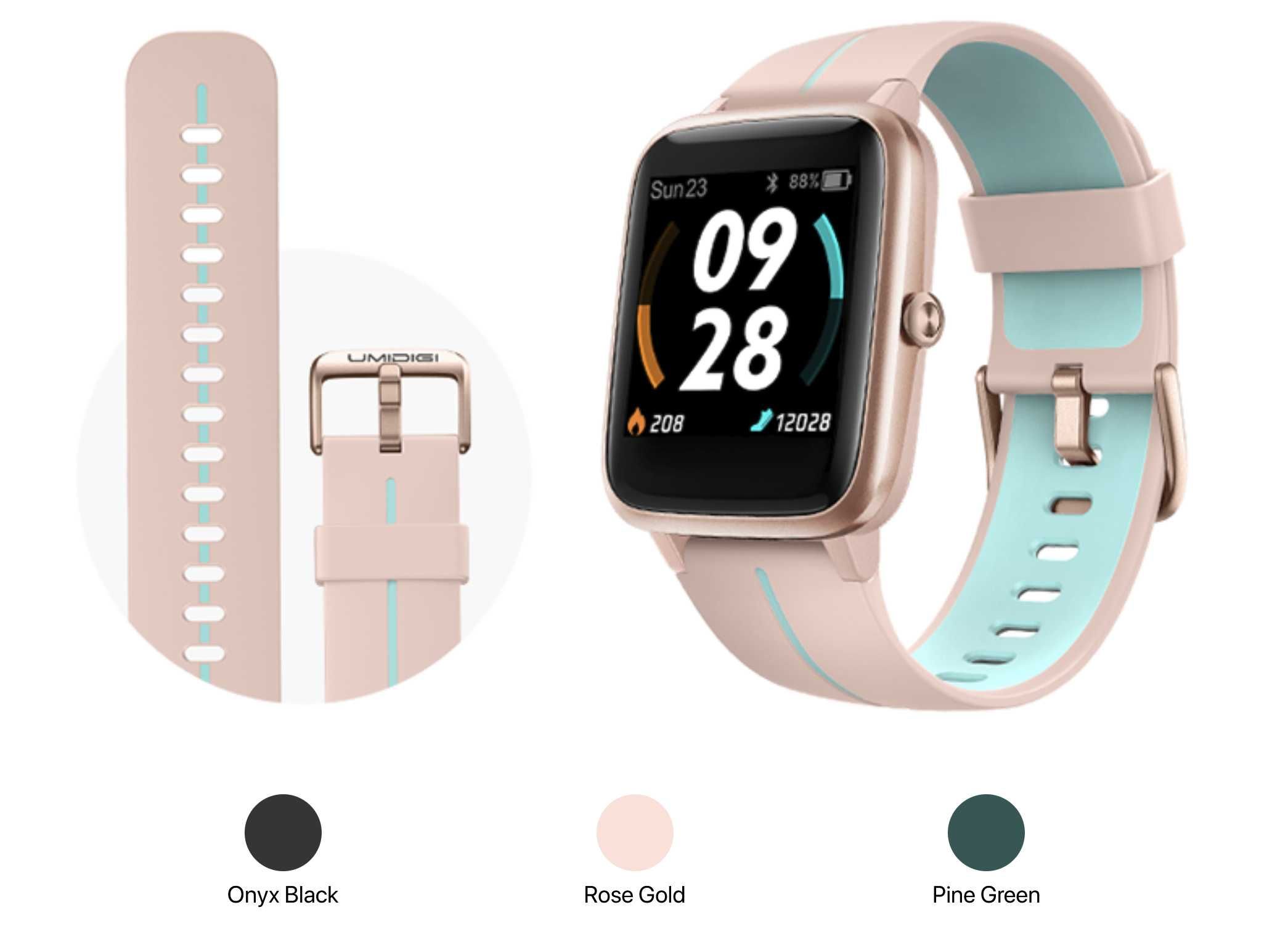 Bratara fitness Smartwatch Rose Gold