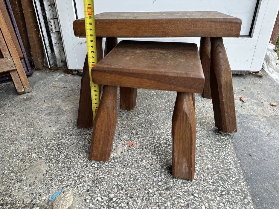 Лот дървени столчета