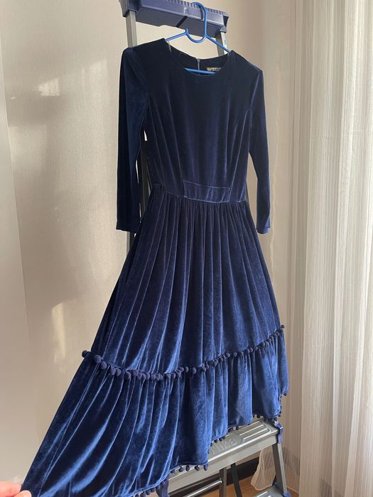 платье женское велюровое small