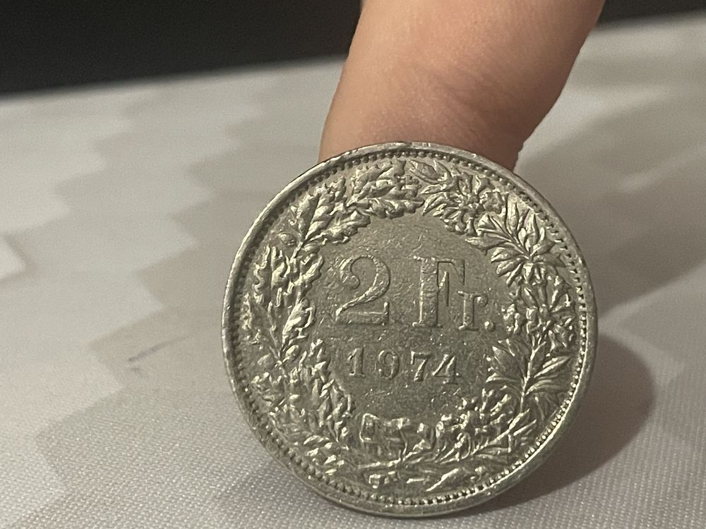 2 Fr 1978 Helvetia Swiss Switzerland Coin