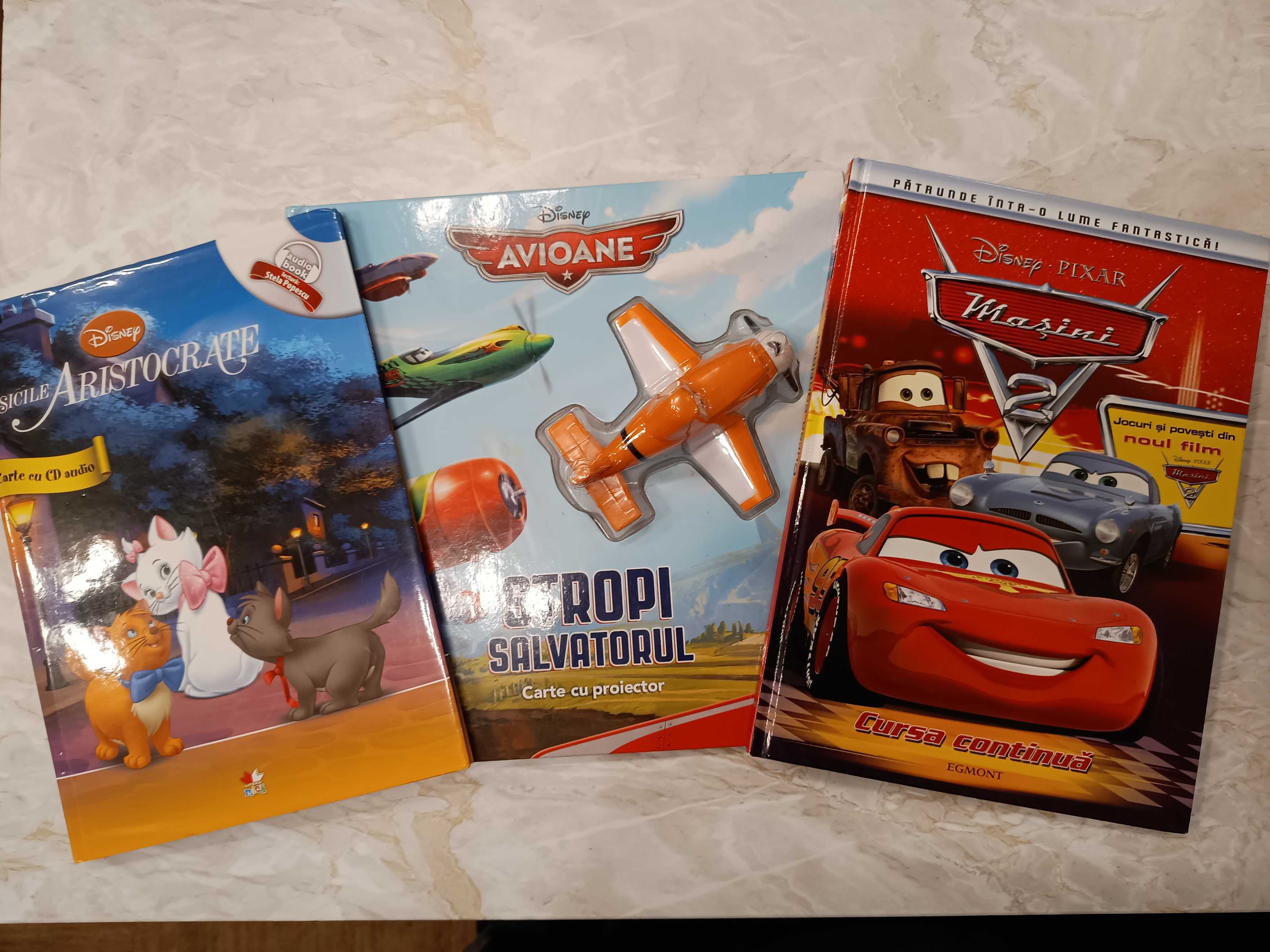 Carti pentru copii Disney (Stropi - carte cu proiector, carte cu CD)