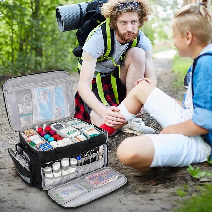Geantă mare pentru trusa de prim ajutor, organizator medicamente
