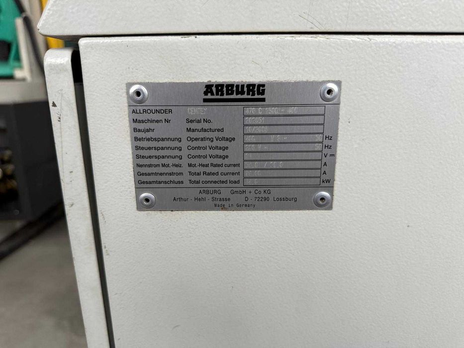 Mașină de injecție ARBURG ALLROUNDER 470 C– touchscreenul nu mai merge