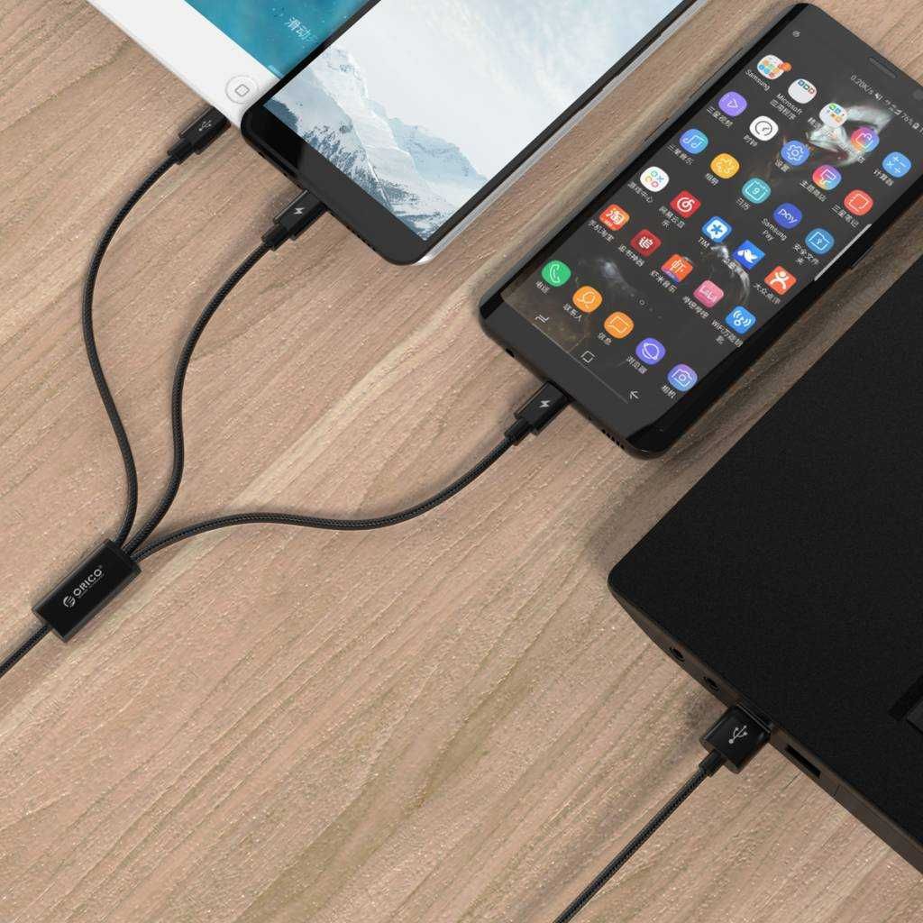 3in1 Cablu USB de incarcare rapid micro USB / USB-C / lighting, 3A