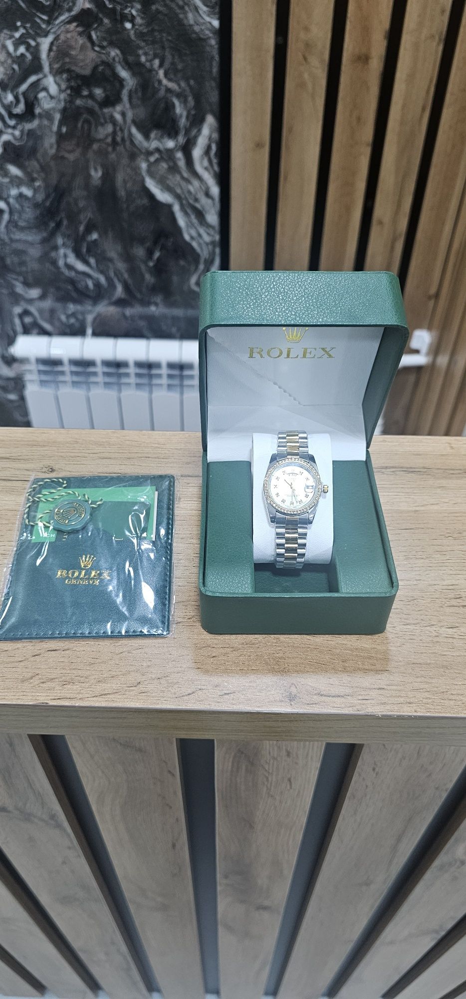 ROLEX Ayollar Qol soati korobka dokumentlari blan