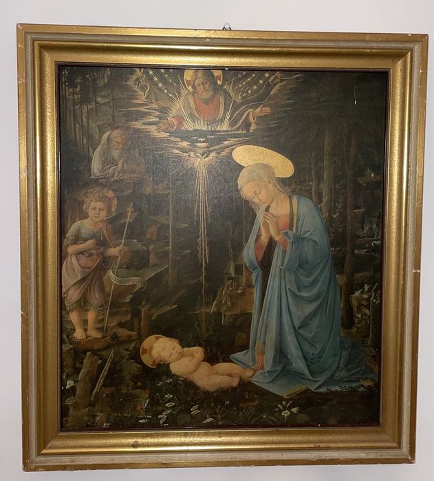 Icoana veche “Nasterea Domnului”