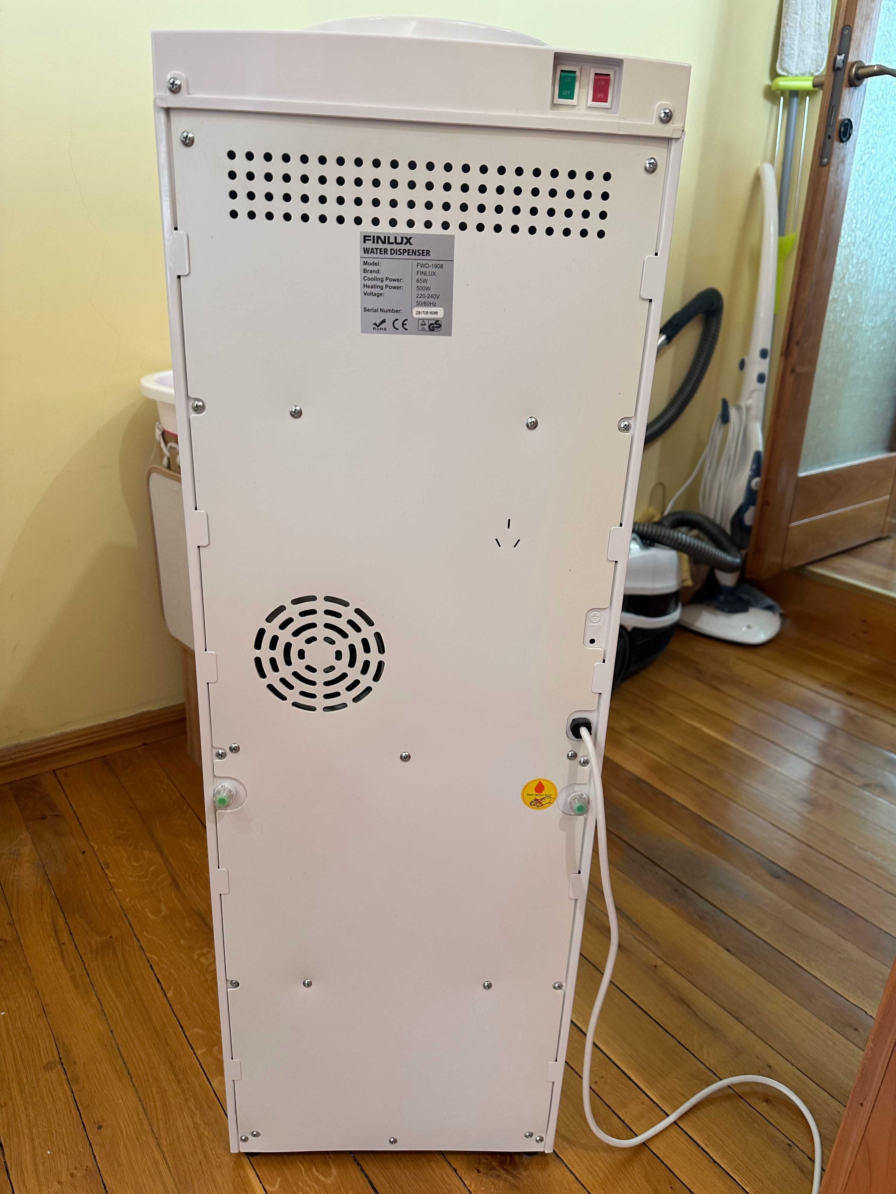 Диспенсър за вода Finlux FWD-1908/FWD-985, електронен , 5л. 500W бял