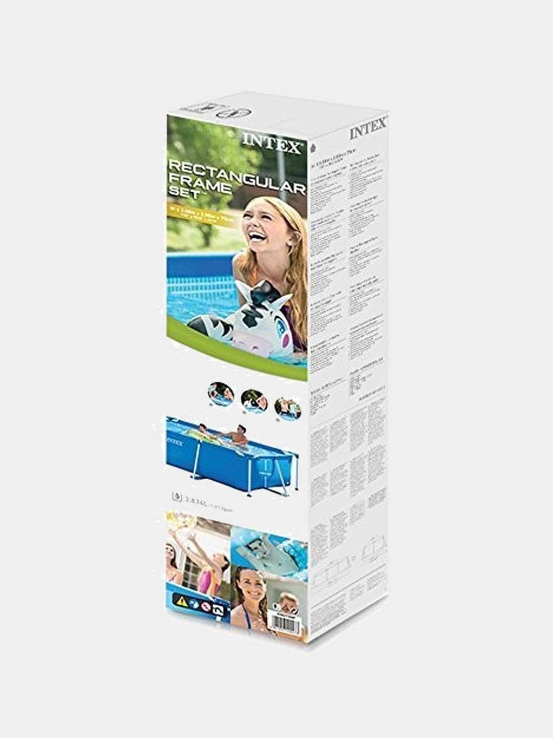 Бассейн Intex 300 * 200 * 75 см, 3834 л прямоугольный 28272b 3 на 2
