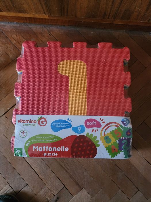 Детски мек пъзел за под с числа