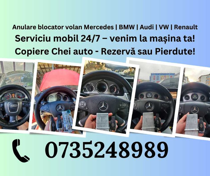 Emulator anulare blocator volan Mercedes /Audi A6-Q7 | BMW / VW Passat