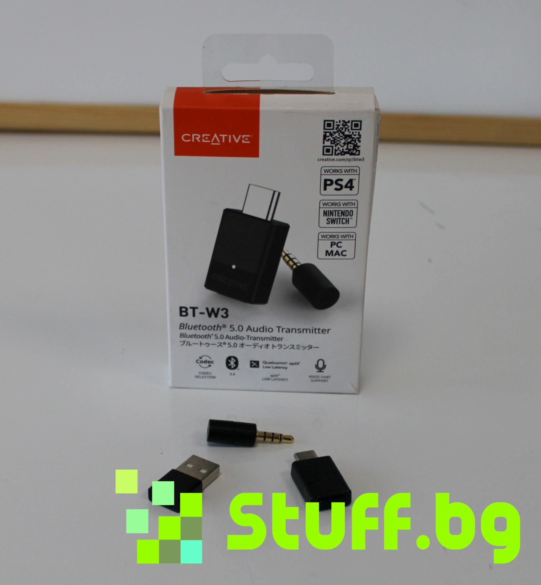 Creative BT-W3 Bluetooth 5.0 Audio Transmitter  for PS4, Switch,PC,MAC