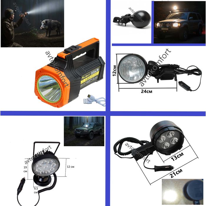 Боен Фар За Автомобил Лов И За Охрана 12 Волта