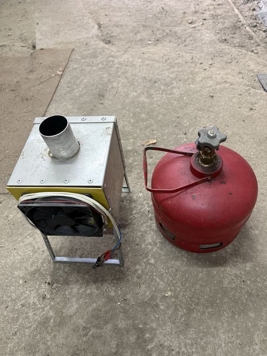Таплообменник с баллоном в сборе. Для зимней рыбалке в палатке