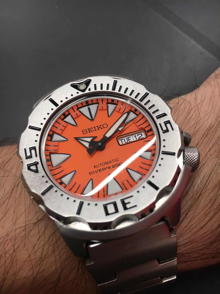 Seiko Monster Orange Srp309k1