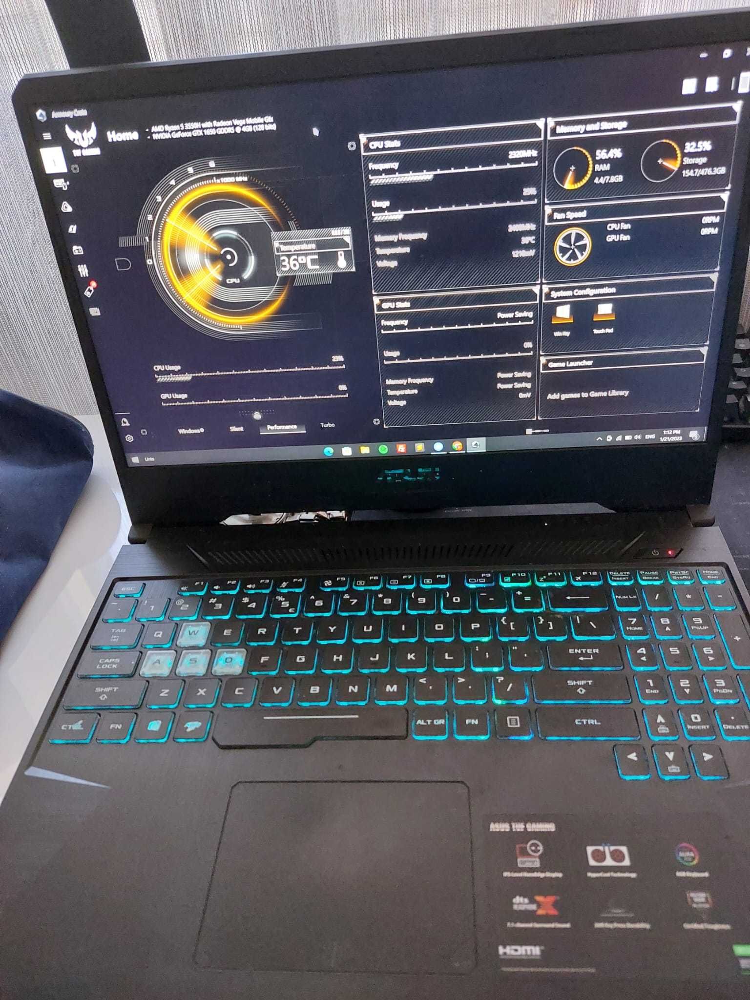 Laptop Gaming ASUS TUF FX505DT (AMD Ryzen 5 3550H, GeForce® GTX 1650)