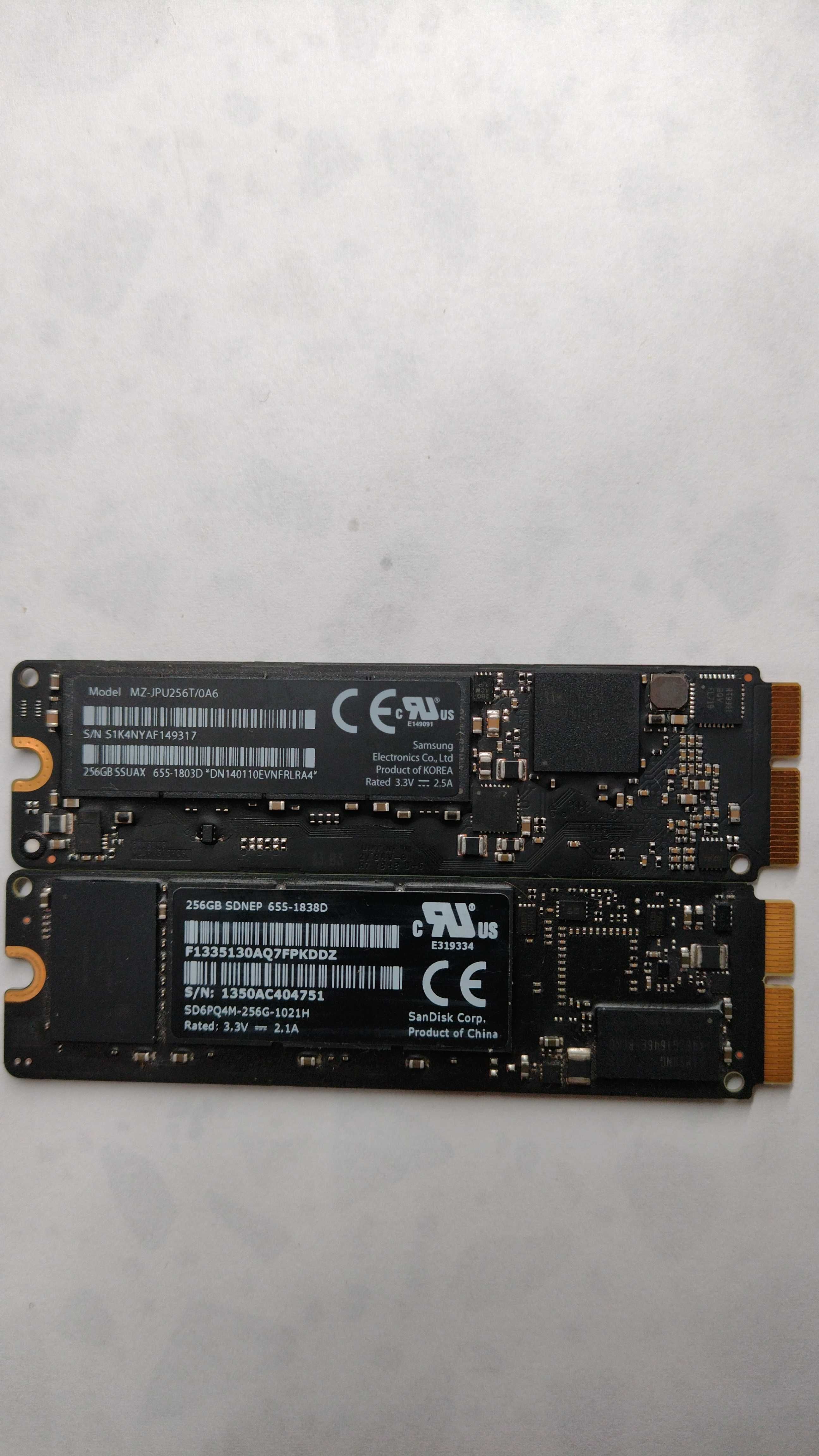 SSDuri laptop. Serial sata, pcie-nvmexpress