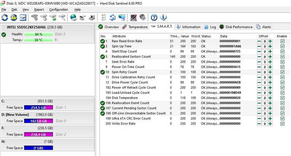 Solid-State Drive (SSD) Intel Pro 5400S SATA SSD 256GB (SSDSC2KF256H6L