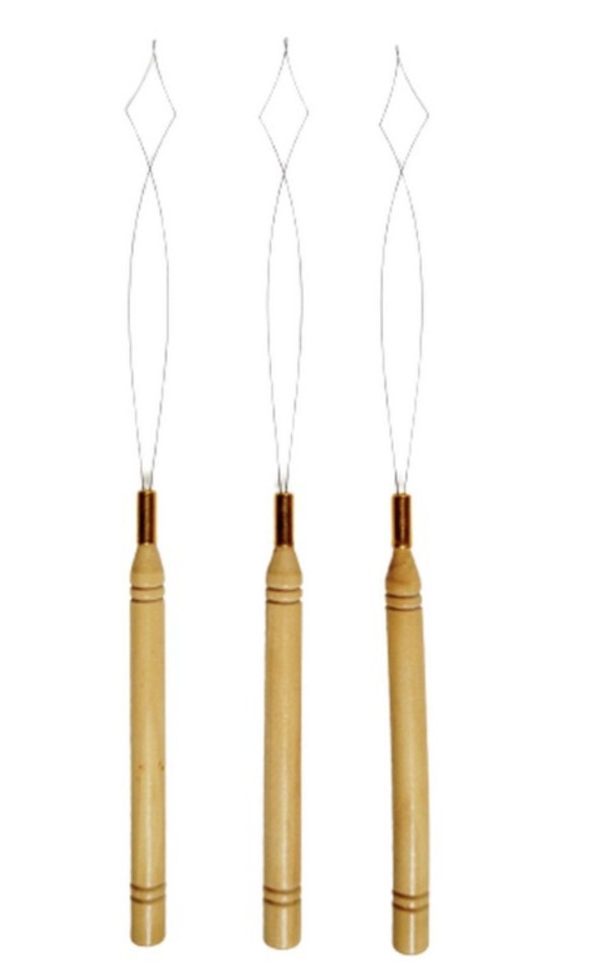 Set Iglita cu buclă + Nanoring inele nano cu silicon 200 buc extensii