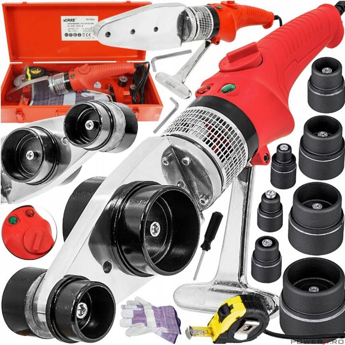 Masina de sudat tevi termoplatice, 1500W, plita ppr, 7 matrice, Verke