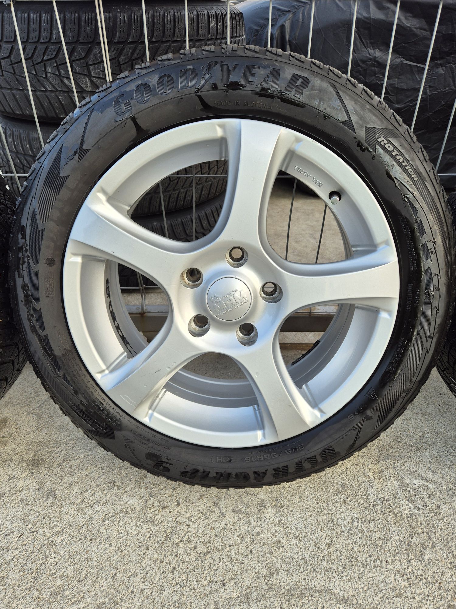 Джанти MaM 16цола , 5х114,3 , 6.5j ,et45 , 205/55/16 Mazda Hundai Kia