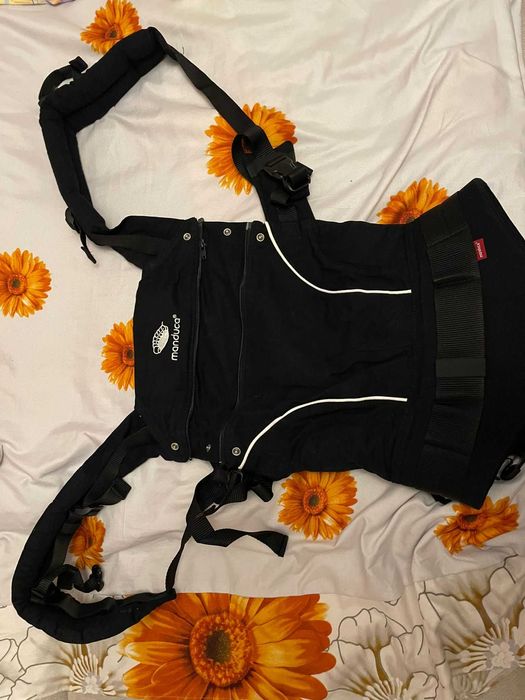 Marsupiu Manduca First Pure Cotton Night Blak  nou