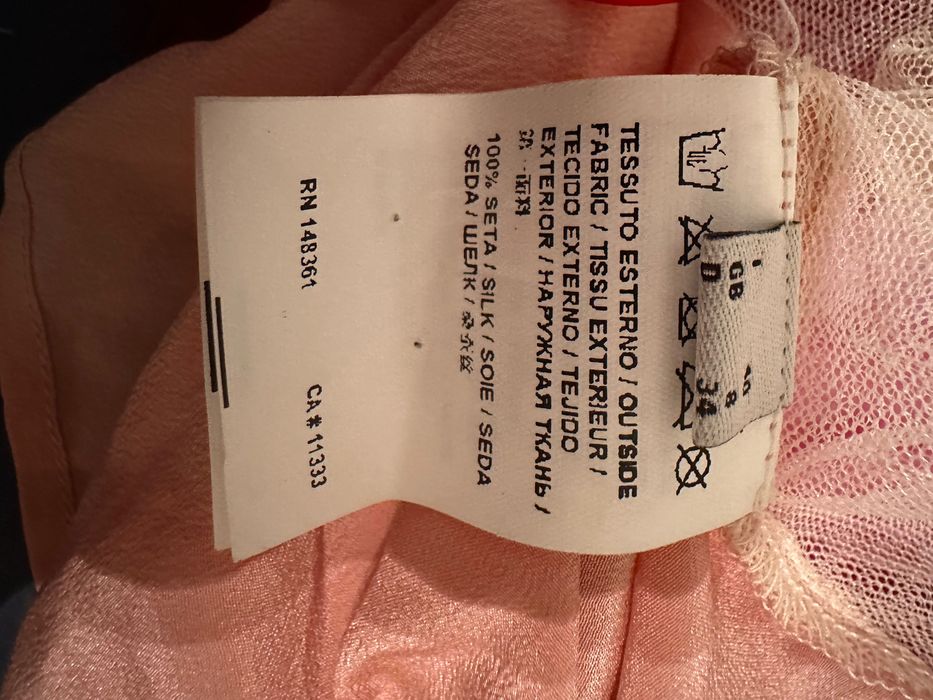 Pinko top paiete mari si matase naturala M nou!