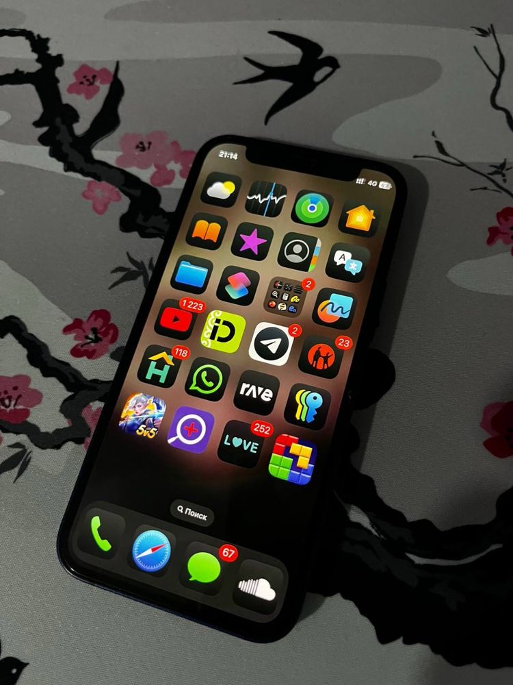 Iphone 12 mini синий