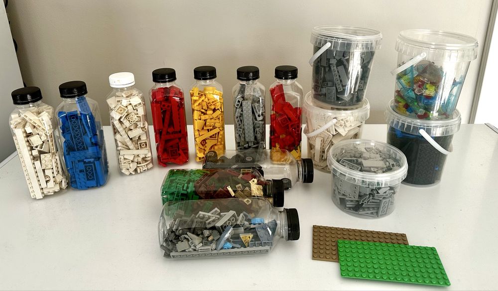 Лего разного формата, колеса, стекла Лего