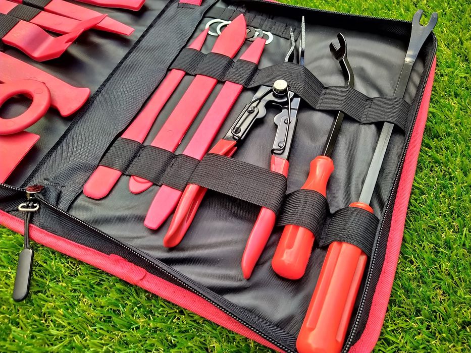 Kit scule demontare tapiterie, interior auto 19 buc cu geanta