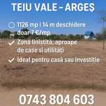 De vânzare teren intravilan – Teiu Vale, jud. Argeș