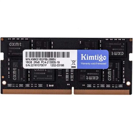 ОЗУ для ноутбука Kimtigo 16GB, DDR4 SO-DIMM, 16Gb, 2666Mhz, CL19