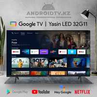 Смарт ТВ - Yasin 32G11 80 см 32" (Google TV) голосовое управление