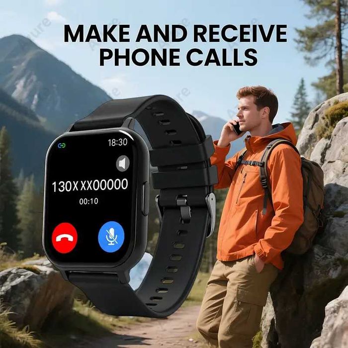 Ceas Smart Watch - monitorizare puls, pași, notificări, apeluri