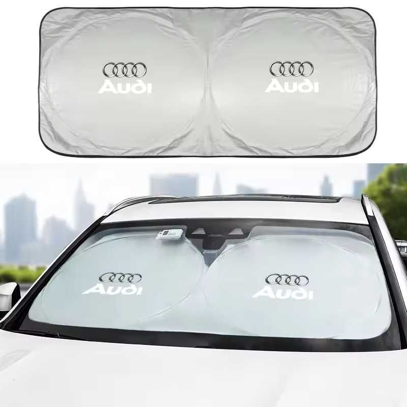 Parasolar AUTO Parbriz AUDI A3 A4 A5 A6 Q3 Q5, 140x70cm, Ultra Pliabil