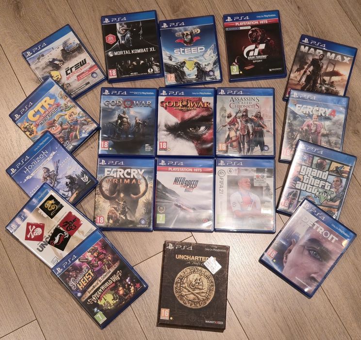 Set Playstation 4 Slim + Controller + 19 Jocuri | Cadou perfect