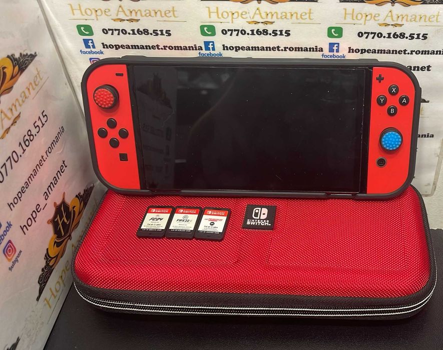 Hope Amanet P3 Nintendo Switch Oled Mario Edition 3 jocuri