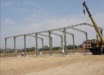 Vand hală metalică din profil ipe 200 structura metalică 11x45 4,5 m