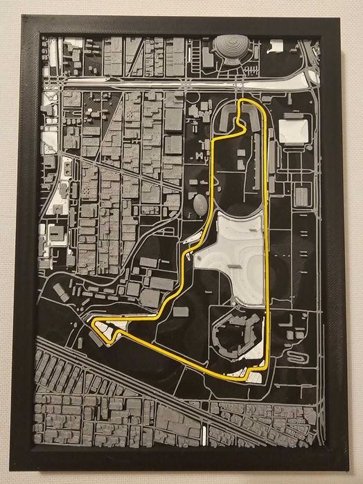 Miniatură 3D Mexican Grand Prix – decor de colecție